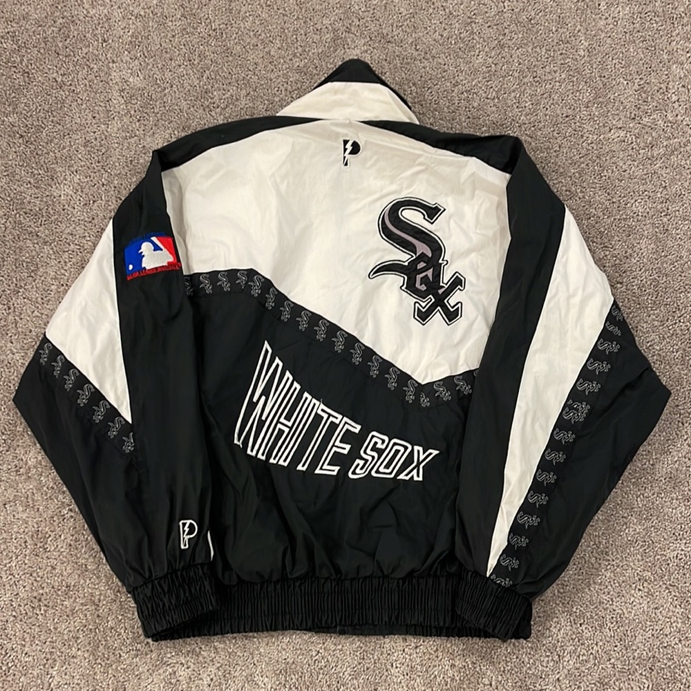 Vintage 90s Chicago White Sox Pro Player Jacket MLB Logo Tape XL 27x28